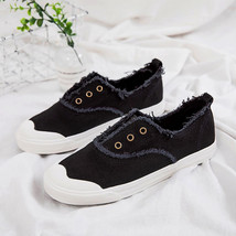 Summer Women Flats Shoes Spring Canvas Shoes For Woman Breathable Cool Burrs Edg - £25.40 GBP
