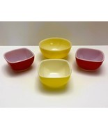 Vintage Ovenware Lot- (3) Pyrex 7oz Square, (1) Fire-King 5&quot; Round- VERY... - $39.09 CAD