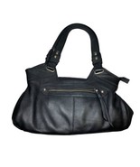 Great American Leather Works Purse Bag Black Shoulder Double Handle Zip - $27.72