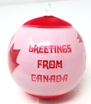 Canadian Mountie Greetings from Canada Christmas Ornament Red Thread Vintage - £9.86 GBP