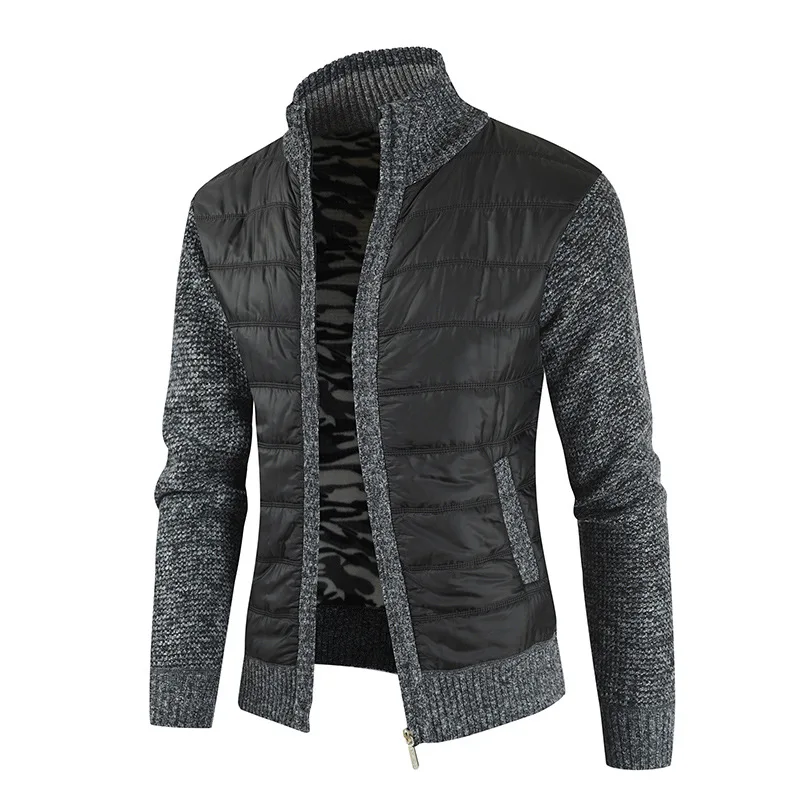 Men&#39;s Cardigan  Autumn Winter New Slim Fit Stand Collar Zipper Jacket Me... - £127.78 GBP