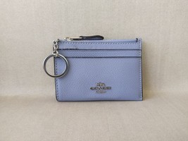 Coach Mini Skinny ID zip Card Case in cross grain leather T 9133 - $34.75