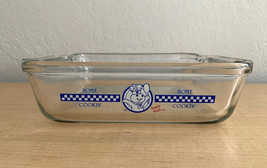 Vintage Pillsbury Doughboy Poppin Fresh Square Baking Dish by Anchor Ovenware - £23.74 GBP