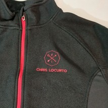 VTG Spyder CHRIS LOCURTO Men's L Black Full-Zip Embroidered Logo Fleece Jacket image 11