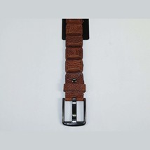Men Genuine Leather Belt PIERO ROSSI Turkey Crocodile print Hand Stich 69 Cognac image 2
