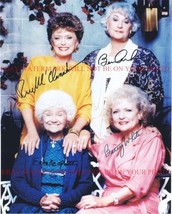 The Golden Girls Signed Autograph 8x10 Rp Photo Betty White Bea Arthur All Four - £14.15 GBP