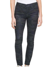 Calvin Klein Womens Camouflage-Print Skinny Jeans, 24, Black/Blue - £60.86 GBP
