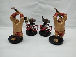 Lot Of (4) Wow TCG Miniature Game Figures 2X Skeletal Priest / Boulderfi... - $29.69