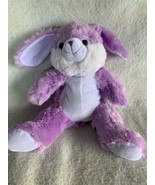 Kellytoy Plush Bunny Rabbit Easter Toy Purple &amp; White 16 &quot; Stuffed Animal - £10.94 GBP