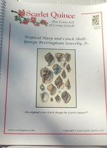 &quot;Tropical Harp and Conch Shells&quot; Cross Stitch Pattern - Scarlet Quince Brand - £10.57 GBP