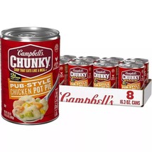 Campbell’s Chunky Soup Pub-Style Chicken Pot Pie Soup 16.3 Oz Can (Case ... - $26.82