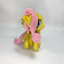 2015 Fluttershy Yellow My Little Pony Plush Glitter Wings Hasbro Toy Factory 8.5 - £14.33 GBP