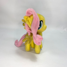 2015 Fluttershy Yellow My Little Pony Plush Glitter Wings Hasbro Toy Factory 8.5 - £14.07 GBP