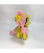 2015 Fluttershy Yellow My Little Pony Plush Glitter Wings Hasbro Toy Fac... - £14.27 GBP