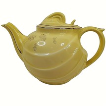Vintage Hall Teapot with Lid Yellow Gold Oak Leaves Acorns Hook Top 0799 6 Cup - £15.36 GBP