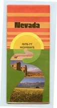 Nevada 1976 -77 Highways Map Official State - $9.90