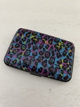 Aluminum Metal Floral Colorful Credit Card Business Wallet RFID Case - £7.79 GBP