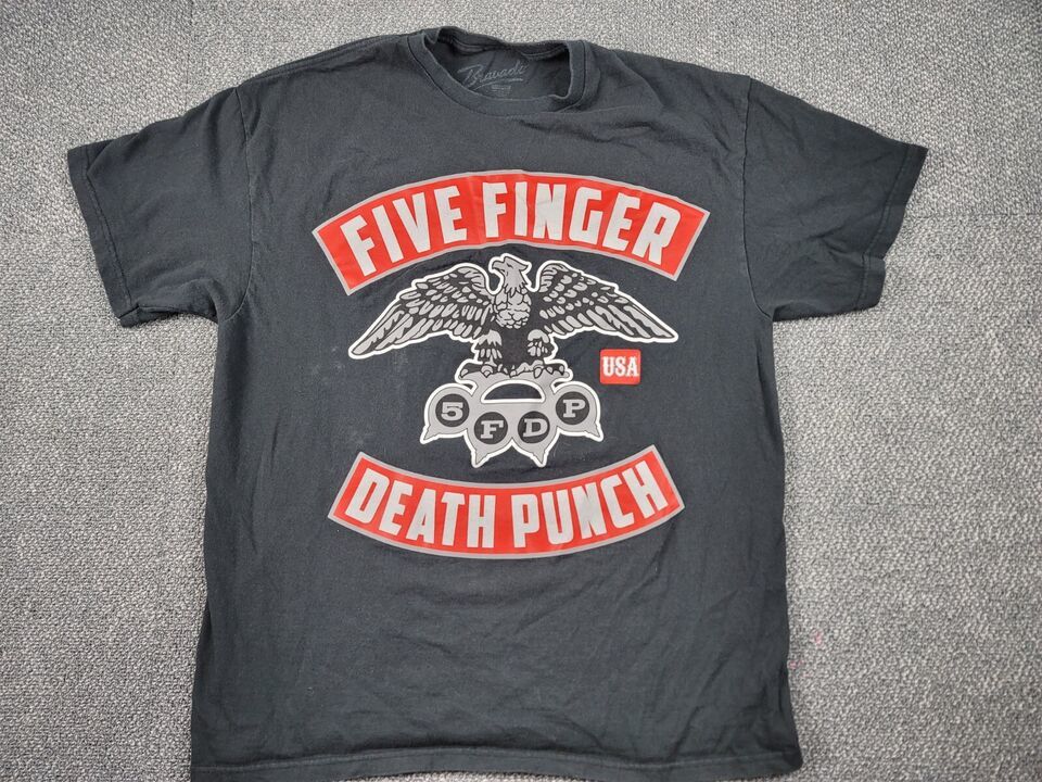 Bravado Five Finger Death Punch Shirt Mens L Eagle 5FDP USA Metal Band Rock Tee - $19.77