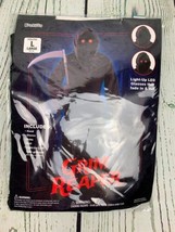 Grim Reaper Costume for Kids with Light Up Red Eyes Youth Large - $42.75