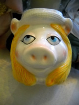 * Vintage Miss Piggy Cup A Jim Henson Muppet by Sigma 3D Face Head - $10.00