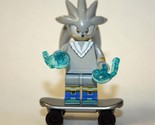 Minifigure Custom Toy Silver Sonic the Hedgehog movie - $5.40