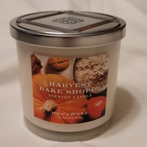 Homeworx Harry Slatkin Harvest Bake Shoppe Large 3 Wick Scented Candle 14oz New - £31.00 GBP