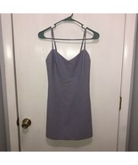 Vintage Y2K Bebe Lavender Lined Spaghetti Strap Mini Dress SZ 2 Made In USA - $428.14 MXN