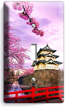 Hirosaki Castle Sacura Bloom Japan Single Light Switch Wall Plates Room Hd Decor - £7.29 GBP