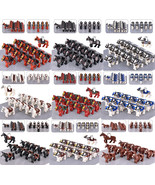 121pcs Custom Cavalry War Battle Brown Horses Collection Building Blocks... - $20.68+