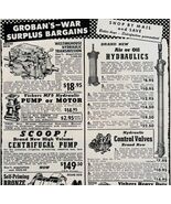 1949 Groban Retail Store Michigan Advertisement Vintage Military Surplus... - €17,04 EUR