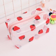 PURDORED 1 Pc Girl Clear Cosmetic Bag PVC Transparent Makeup Bag for Women Water - £17.22 GBP