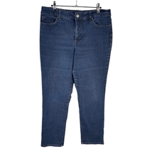 Bandolino Straight Jeans 14 Women’s Dark Wash Pre-Owned [#2102] - £11.77 GBP