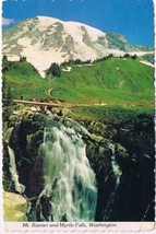 Washington Postcard Myrtle Falls Mount Rainier National Park - £1.74 GBP