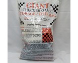 Giant Checker Game Storage Tote Bag Giftware Woven Board - $17.81