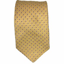 Robert Talbott Silk Tie Yellow W/Red Gray Geometric Mens 61L X 3.75W - £12.65 GBP