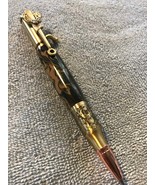  Bolt Action Pen with Engraved Deer Mount In Antq Brass - $65.00