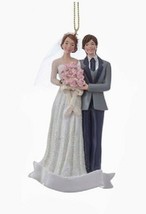 Kurt S. Adler 4.25&quot; Resin Wedding Couple Newlyweds Christmas Ornament Style 1 - £7.89 GBP