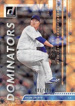 2020 Donruss Dominators #D6 Hyun Jin Ryu SER NUM 891/999 Dodgers ⚾ - £0.69 GBP