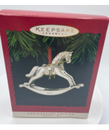 Hallmark Pewter Rocking Horse 15th Anniversary Keepsake Christmas Orname... - £5.97 GBP