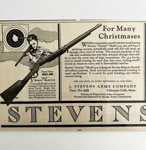 Stevens Savage Rifle Model 414 Advertisement 1925 Firearms Gun Art #2 LG... - £23.42 GBP