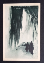 Below Horseshoe Niagara Falls in Winter Photogelatine Engraving Postcard c1920s - £7.17 GBP