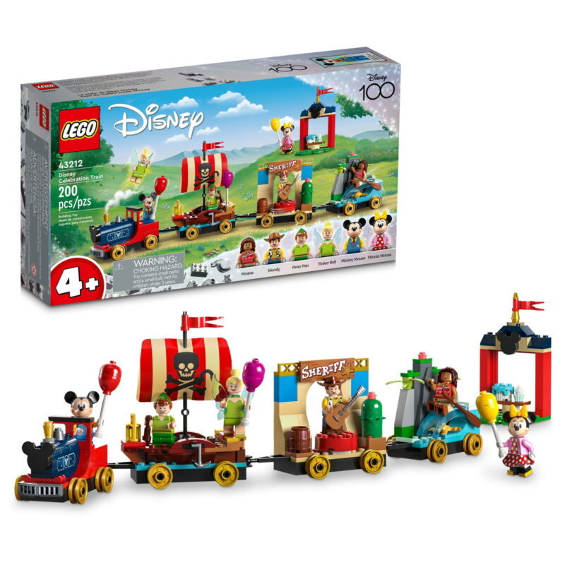 LEGO Disney 100 Celebration Train 43212 Building Toy, Imaginative Play, ... - $78.94