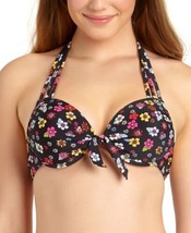 California Waves Juniors Underwire Push up Bikini Swim Top Medium Color Multi - £14.77 GBP