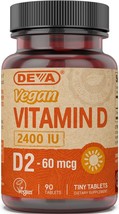 Deva Vegan Vitamin D -- 2400 IU - 90 Tablets - £16.77 GBP