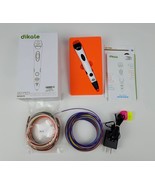 Dikale 3D Printing Pen White With LCD Display Lot of PLA &amp; Manual Tested... - £19.27 GBP