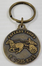 *L3) Vintage Caesars Hotel and Casino Lake Tahoe Nevada Metal Keychain M... - £6.87 GBP