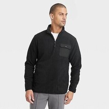 Men&#39;S Quarter-Zip Fleece Sweatshirt - Black L - $22.99