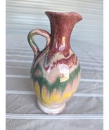 Antique 1930&#39;s North Carolina Rainbow Art Pottery Cole Drip Glazed Pitch... - £47.08 GBP