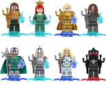 8Pcs DC Superhero Aquaman Minifigure Mera King Om Queen Atlanta Mini Blo... - $22.00