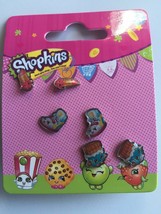 Shopkins Earrings , Chocolate, Sneaky Wedge &amp; Loopy Lips - $1.18